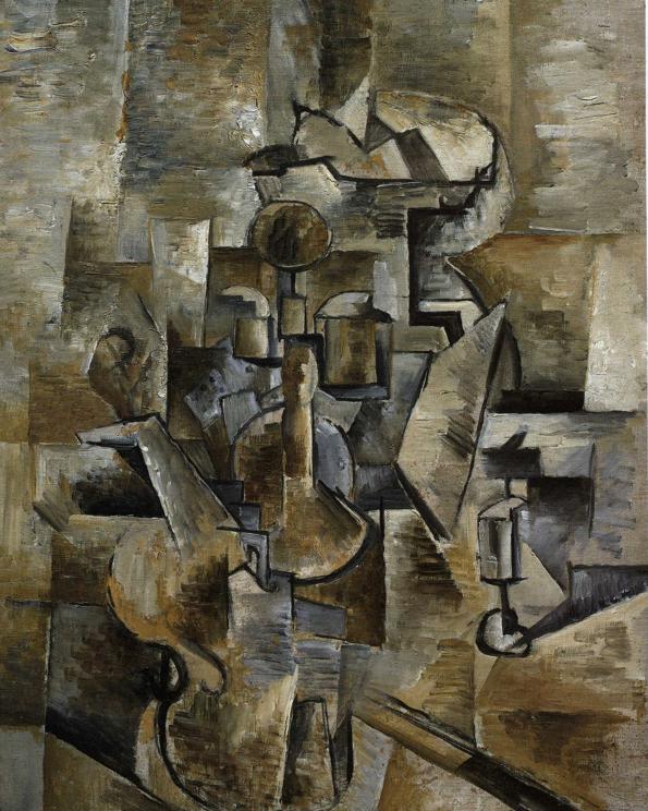 Violin-and-Candlestick-1910-Oil-on-canvas